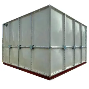 Tanque de almacenamiento de agua cuadrado de plástico reforzado con fibra de vidrio, tanque de agua SMC