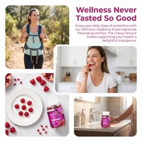 Complément Alimentaire Aeglewell Probiotic Gummies avec Mélange d'Enzymes Digestives Probiotiques et Antioxydants