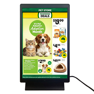 Étiquette électronique d'étagère (<span class=keywords><strong>ESL</strong></span>) LCD suspendue pour supermarché, 10,1 pouces, simple face, 400 cd/m², haute luminosité, couleur intégrale, TFT, avec fonction NFC - Product Image 1