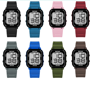 <span class=keywords><strong>Montre</strong></span> de sport numérique minimaliste ultra-fine, étanche, avec grands <span class=keywords><strong>chiffres</strong></span>, rétroéclairage LED, réveil, affichage de la semaine et du mois, chronomètre, OEM - Product Image 5