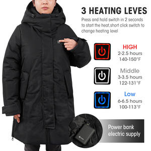 ロゴ カスタマイズ対応 防水 スポーツ ウィンター アウトドア ジャケット 7.4V/5V USB充電式 電熱ジャケット - Product Image 4