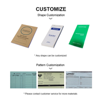 Carnet de formulaires de reçus de factures pour chauffeurs de taxi, copie en double