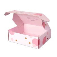 Boîte en carton ondulé de style avion, personnalisée avec impression à chaud extra résistante et colorée, pour l'emballage et l'expédition de vêtements