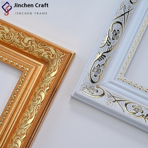 Chất Lượng Cao Châu Âu Cổ Điển Retro Phong Cách Vàng Cạnh Sơn Dầu Khung PS Polystyrene Hình Ảnh Khung Đúc Khách Sạn Tường Nghệ Thuật - Product Image 4