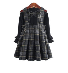 Vêtements pour enfants en gros de Turquie : Robes de printemps chinoises en polyester et élasthanne, T-shirts à manches longues pour les fêtes en Corée du Sud - Product Image 1