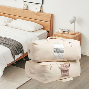 Modern Design Custom 600D Polyester Fabric <strong>Duvet</strong> Quilt Storage <strong>Bag</strong> Waterproof with Handles for Living Room Clothes Storage - Product Image 4