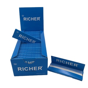 กระดาษมวนบุหรี่ RICHER บลูแพ็คเกจ ขนาดเดี่ยว พรีเมียม พร้อมกาวธรรมชาติ กระดาษทิชชูย่อยสลายได้ทางชีวภาพ - Product Image 6