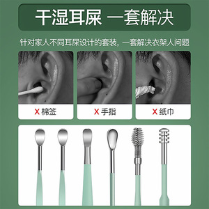 Stainless Steel <b>Ear</b> <b>Pick</b> Large Spoon Shape For Deep Earwax Removal Cleaning Tool - Product Image 5