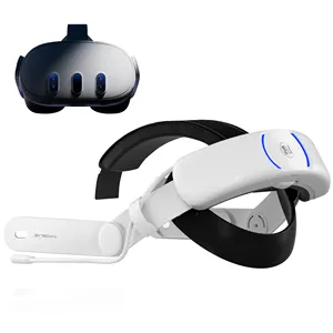 ชุดคิทชาร์จไว binbok 2023 VR ใหม่ล่าสุดพร้อมสายคล้องหัว VR พร้อมแบตเตอรี่แบบชาร์จไฟได้18W สำหรับอุปกรณ์เสริม Oculus Meta Quest 3 VR