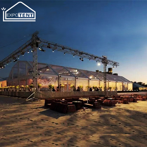 Lusso esterno telaio in alluminio per banchetti tenda in PVC tessuto per giardino terrazza matrimonio padiglione sala conferenze per feste - Product Image 3