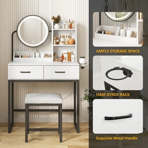 Meubles <span class=keywords><strong>de</strong></span> maison abordables, Meubles pour <span class=keywords><strong>la</strong></span> maison, Coiffeuses <span class=keywords><strong>de</strong></span> maquillage - Product Image 1