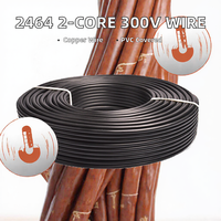 Câble d'alimentation chauffant multibrin 2 conducteurs 2464 DC 300V AWM, cuivre étamé, isolation PVC, 20-28 AWG, bobine de 100m
