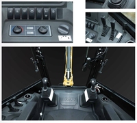 BHL95 Merek Terkenal Cina 75KW Backhoe Loader Teleskopik Wheel Loader Mesin Cummins Pompa Motor Efisiensi Tinggi Bearing Gear