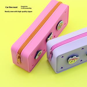 גדול נפח סטודנט diy נייר תיבת אחסון תיק אהבה חדש חור סיליקון עיפרון 5 מחודד כוכב גומי - Product Image 1