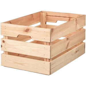 Wooden Crate Large Box for Home or Office Storage Organization wooden crate