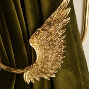 Factory Prices Tieback with Wings Shaped Metal Crafted Golden Finished Hand Made <b>Curtain</b> Uses Tieback For Sale - Product Image 2