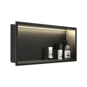 LEDライト付きIP65防水埋め込み式シャワーニッチ室内装飾製品