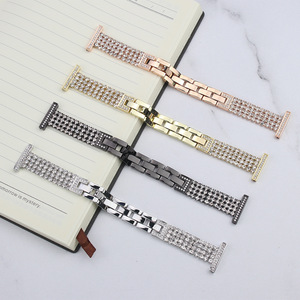 ShanHai 22mm 20mm 18mm Femmes Diamant Bracelet Bande pour <span class=keywords><strong>Samsung</strong></span> Galaxy Watch 7 6 5 4 3 Strap <span class=keywords><strong>Gear</strong></span> <span class=keywords><strong>S3</strong></span> Active 2 40 44 42 46 43 47mm - Product Image 1