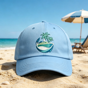 หมวกเบสบอลปักลายทรอปิคอลแบบปรับได้ น้ำหนักเบา ระบายอากาศดี หมวกกันแดด 6 แผง สำหรับผู้ชาย ผู้หญิง เหมาะสำหรับชายหาด กอล์ฟ วิ่ง และกิจกรรมกลางแจ้ง - Product Image 5