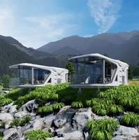 Maison préfabriquée de haute qualité, capsule spatiale, cabine d'hôtel, conteneur habitable, maison mobile de luxe, conteneurs extérieurs