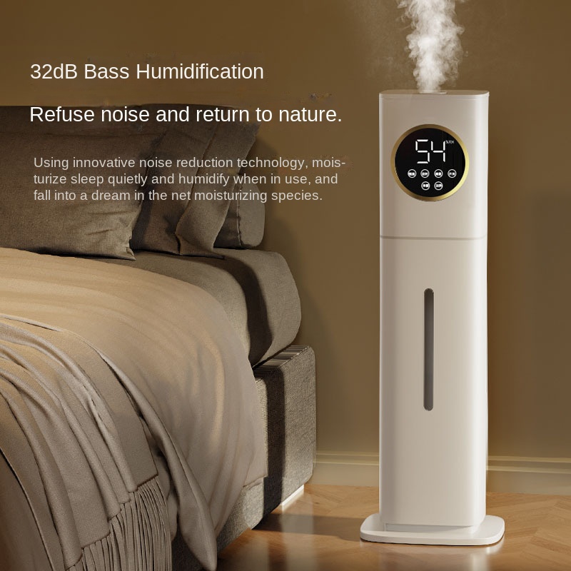 Smart Silent AC Powered Humidifier Household High Mist Output Constant Humidity Timer Touch Aromatherapy Big Spray Moisturizer