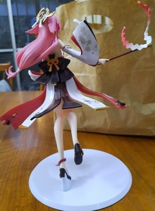 Figurines de jeu vidéo Keqing <span class=keywords><strong>Yae</strong></span> Miko de 25 cm, modèle de dessin animé en PVC, figurine de fille d'anime, collection, vente en gros d'usine - Product Image 5