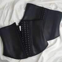 Iron Grip Sports Alltags-Style XS Taillengürtel Dünner Körperformer mit Haken-Dekoration Atmungsaktive Bauchkontrolle Matt-Latex
