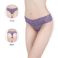 Fournisseur de la Chine String sans couture Mini string pour filles Culottes en coton Sous-vêtements courts en dentelle pour femmes