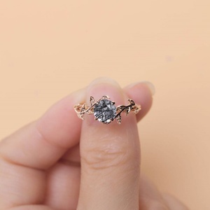 เงินแท้ 925 ประดับด้วยหินควอตซ์รูไทเลตสีดำธรรมชาติ รูปทรงวงรีน่ารัก พร้อมพลังงานจากหินควอตซ์รูไทเลตสีดำ - Product Image 5