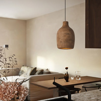 Luminaire suspendu moderne industriel Wabi-Sabi, lampe de plafond en forme de dôme artisanale pour îlot de cuisine, salle à manger, salon