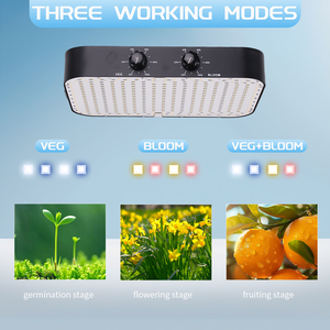 Lámpara de Cultivo LED de 200W, 5000K, IP65, Fácil de Montar, para Plantas de Interior, Jardines, Invernaderos, Resistente a la Putrefacción - Product Image 3