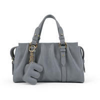Sac à main LZ personnalisé en cuir véritable, fourre-tout uni, sac à bandoulière avec intérieur amovible à fermeture éclair, sacoche souple