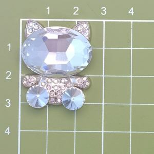 พลอยเทียมรูปแมวส่องแสงเป็นประกายระยิบระยับน่ารัก100ชิ้น/ล็อตสำหรับติดอัลบัมโทรศัพท์เคสโบว์ติดผมตกแต่งศูนย์ - Product Image 2