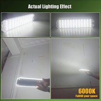 Plafonnier LED 72 LED 250MM 12-80V pour intérieur de voiture, camionnette, camion, camping-car, bateau, éclairage de cabine et de plafond intérieur