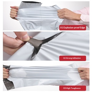 Sac d'expédition en polyéthylène écologique personnalisé avec logo imprimé, pour vêtements, livraison, promotion, épicerie, imperméable - Product Image 3