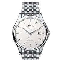 Montre mécanique automatique Robini pour homme, ultra-fine, style business décontracté, résistante à l'eau 5ATM, aiguilles, acier inoxydable, cuir véritable