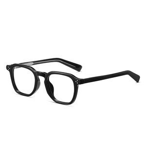 Gafas Chenlong estilo coreano con montura negra anti luz azul 8666, monturas poligonales planas para hombres y mujeres - Product Image 4
