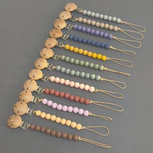 Jouet de dentition en silicone de qualité alimentaire avec attache-chaîne anti-chute pour bébé et sangle anti-perte corde suspendue fournitures pour bébé - Product Image 2