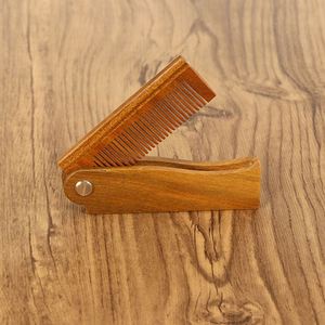 Wooden Handicraft Folding Wooden Sandalwood Comb Portable Anti-Static Hair Comb for Travel - Product Image 3