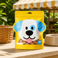 Sacs à friandises pour animaux de compagnie imprimés sur mesure, pochettes à friandises pour chiens découpées sur mesure avec forme personnalisée et fermeture à glissière pour l'emballage de nourriture pour animaux de compagnie en détail