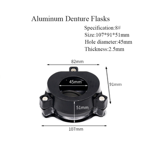 Muffola per Protesi Dentarie di Alta Qualità Antiaderente per Laboratorio Odontotecnico 7 #   8 #   Muffole in bronzo per polimerizzazione di protesi dentarie - Product Image 3