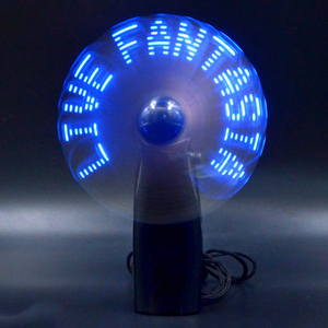 Decorazioni per <span class=keywords><strong>feste</strong></span> Mini ventilatori portatili a LED con messaggio personalizzato Glow elettrico Mobile fai da te Mini ventilatore a LED - Product Image 6