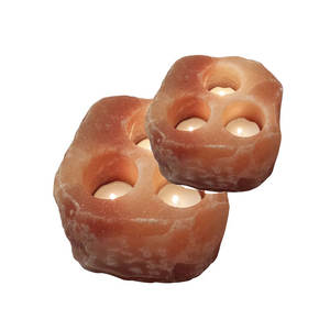 รูปร่างธรรมชาติหิมาลัยสามเกลือทั้งชาแสงสามผู้ถือเทียนเกลือทั้งบรรจุ-เซียน Enterprises - Product Image 4