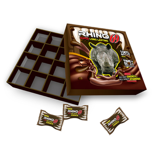 Caja de Regalo de Chocolate Negro Rhino-Choco VIP para Hombre Extra Fuerte - Product Image 6