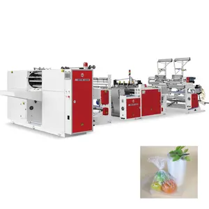 CHOVYTING Fully Automatic flat Rolling bag With Label Plastic roll Bag Making Machine for vegetable bag