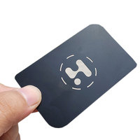 Cartes de visite VIP en métal découpées au laser avec logo gravé avec impression de luxe personnalisée