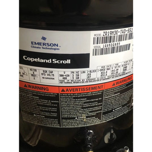 คอมเพรสเซอร์แบบสโครล Emerson Copeland รุ่น ZR16M3E TND 551 ระบายความร้อนด้วยน้ำ สำหรับใช้งานในอุตสาหกรรม - Product Image 3