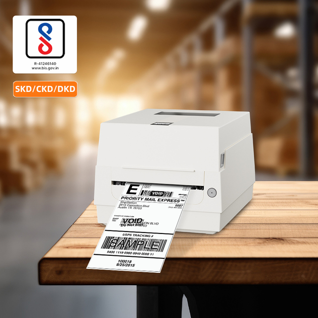 AIYIN AT241 Desktop Label Barcode Printer 203DPI Sticker Thermal Transfer Printer USB/Serial Interface in Stock