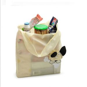 Animal Shape Dog Cat Folding Portable Reusable Shopping Grocery Tote Ripstop Geometric Fashion <b>Recycling</b> <b>Bags</b> - Product Image 2