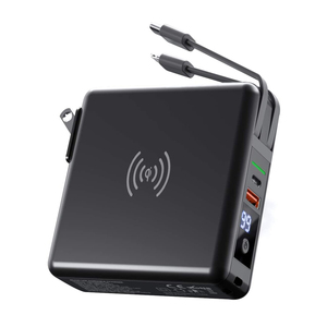 Sạc dự phòng đa năng 6 trong 1 tích hợp cáp, dung lượng 10000mAh, dành cho điện thoại di động, thiết bị điện tử tiêu dùng, OEM ODM, sạc tường, sạc du lịch - Product Image 1